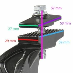 M-Wave Béquille Double Pour Vélo électrique Rabattable Sur Un Côté -Béquilles vélo Ventes bequille double pour velo electrique rabattable sur un cote full 3