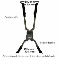 Brandless Béquille Vélo Double Ajustable En Hauteur -Béquilles vélo Ventes bequille velo double ajustable en hauteur full 3