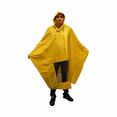 Cape De Pluie Jaune Avec Fenêtre Pour éclairage Vélo Hooodie 4 Cape De Pluie Jaune Avec Fenêtre Pour éclairage Vélo Hooodie – Image 2