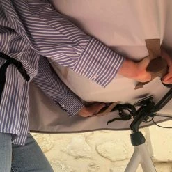 Poncho Anti-pluie Unisexe Pour Adultes Le Temps Des Grenouilles -Béquilles vélo Ventes cape de pluie velo beige impermeable Le Temps des Grenouilles 2