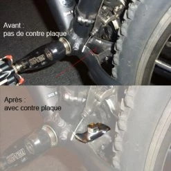 Lecyclo Contre Plaque Avec Vis Pour Béquille Centrale De Vélo -Béquilles vélo Ventes contre plaque avec vis pour bequille centrale de velo full 3