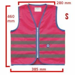 Gilet De Sécurité Enfant à Vélo Haute Visibilité Rose Wowow -Béquilles vélo Ventes gilet de securite enfant a velo haute visibilite rose wowow full 4