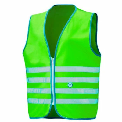 Gilet De Sécurité Enfant à Vélo Haute Visibilité Vert Wowow 4 Gilet De Sécurité Enfant à Vélo Haute Visibilité Vert Wowow – Image 2