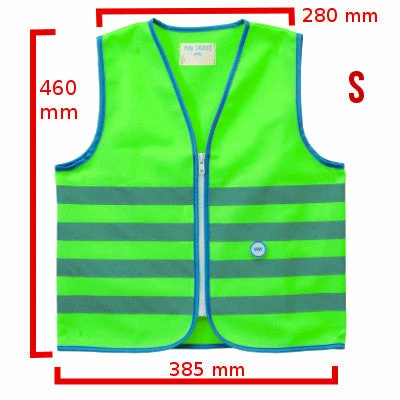 Gilet De Sécurité Enfant à Vélo Haute Visibilité Vert Wowow 6 Gilet De Sécurité Enfant à Vélo Haute Visibilité Vert Wowow – Image 4