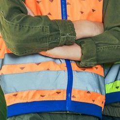Gilet Réfléchissant Enfants Orange Fluo Jackson Go Fluo -Béquilles vélo Ventes gilet reflechissant enfants orange fluo jackson go fluo full 4