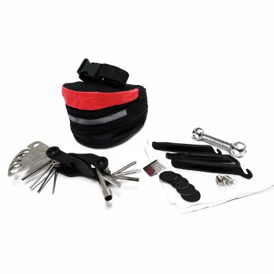 Maxxus Kit Réparation Chambre Air Et Outils Vélo Dans Sacoche De Selle 3 Maxxus Kit Réparation Chambre Air Et Outils Vélo Dans Sacoche De Selle