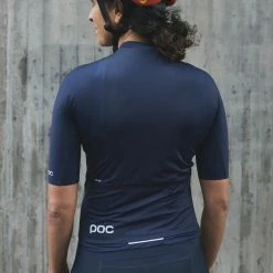 Maillot Vélo Manches Courtes Femme Pristine Poc -Béquilles vélo Ventes maillot cyclisme femme poc Pristine bleu marine