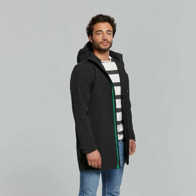 Parka De Pluie Vélo étanche Noir Pour Hommes Mosse Basil 4 Parka De Pluie Vélo étanche Noir Pour Hommes Mosse Basil – Image 2