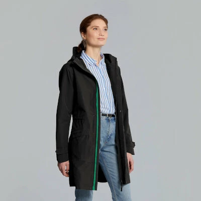 Parka Pluie Chaud Et élégant Noir Pour Femmes Mosse Basil 4 Parka Pluie Chaud Et élégant Noir Pour Femmes Mosse Basil – Image 2