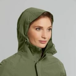 Parka Pluie Chaud Et élégant Vert Olive Pour Femmes Mosse Basil -Béquilles vélo Ventes parka pluie chaud et elegant vert olive pour femmes mosse basil full 4