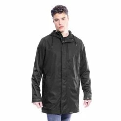 Parka Vélo étanche Et Coupe-vent The Downtown Racer Noir