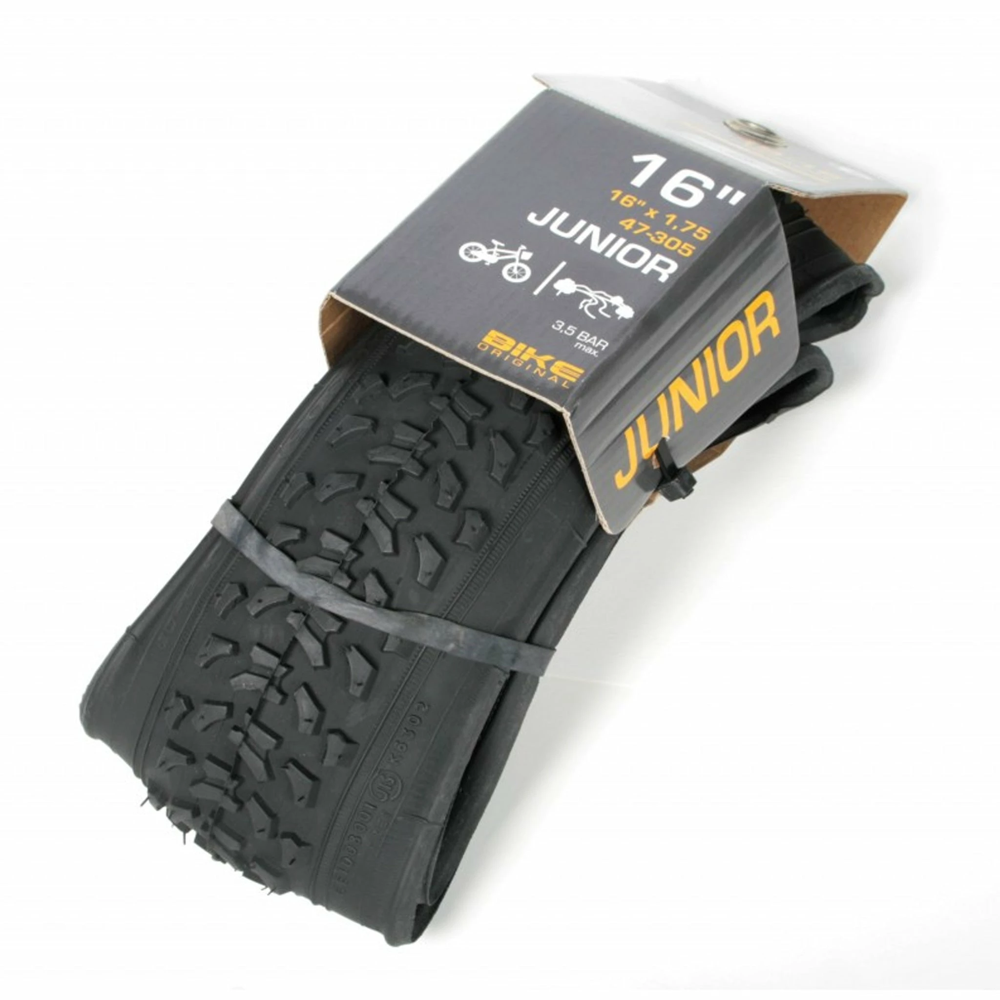 BIKE ORIGINAL Pneu Vélo 16 X 1.75 Pouces Tringles Souples 4 BIKE ORIGINAL Pneu Vélo 16 X 1.75 Pouces Tringles Souples – Image 2