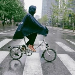 Poncho Imperméable Bleu Marine Pour Cycliste The Peoples Poncho -Béquilles vélo Ventes poncho impermeable bleu marine pour cycliste the peoples poncho full 5