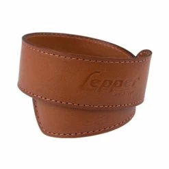 Serre Pantalon En Cuir Marron Pour Cycliste Lepper