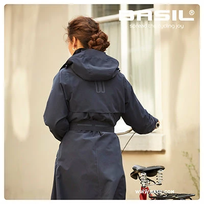 Trench étanche Pour Cyclistes Femmes Bleu Nuit Mosse Basil 5 Trench étanche Pour Cyclistes Femmes Bleu Nuit Mosse Basil – Image 3