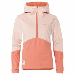 Veste Vélo Colourblock Rose Pour Femmes Vaude Tremalzo Softshell -Béquilles vélo Ventes veste velo femmes vaude tremalzo